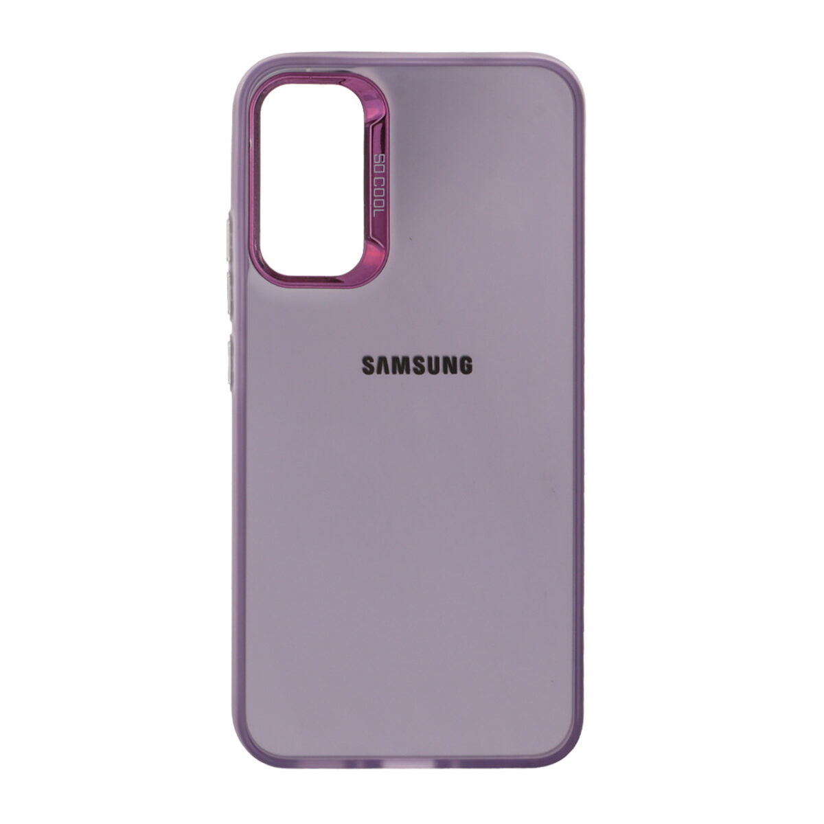 قاب So Cool لنز متال لوگودار Samsung Galaxy A34 - بنفش - تصویر 1