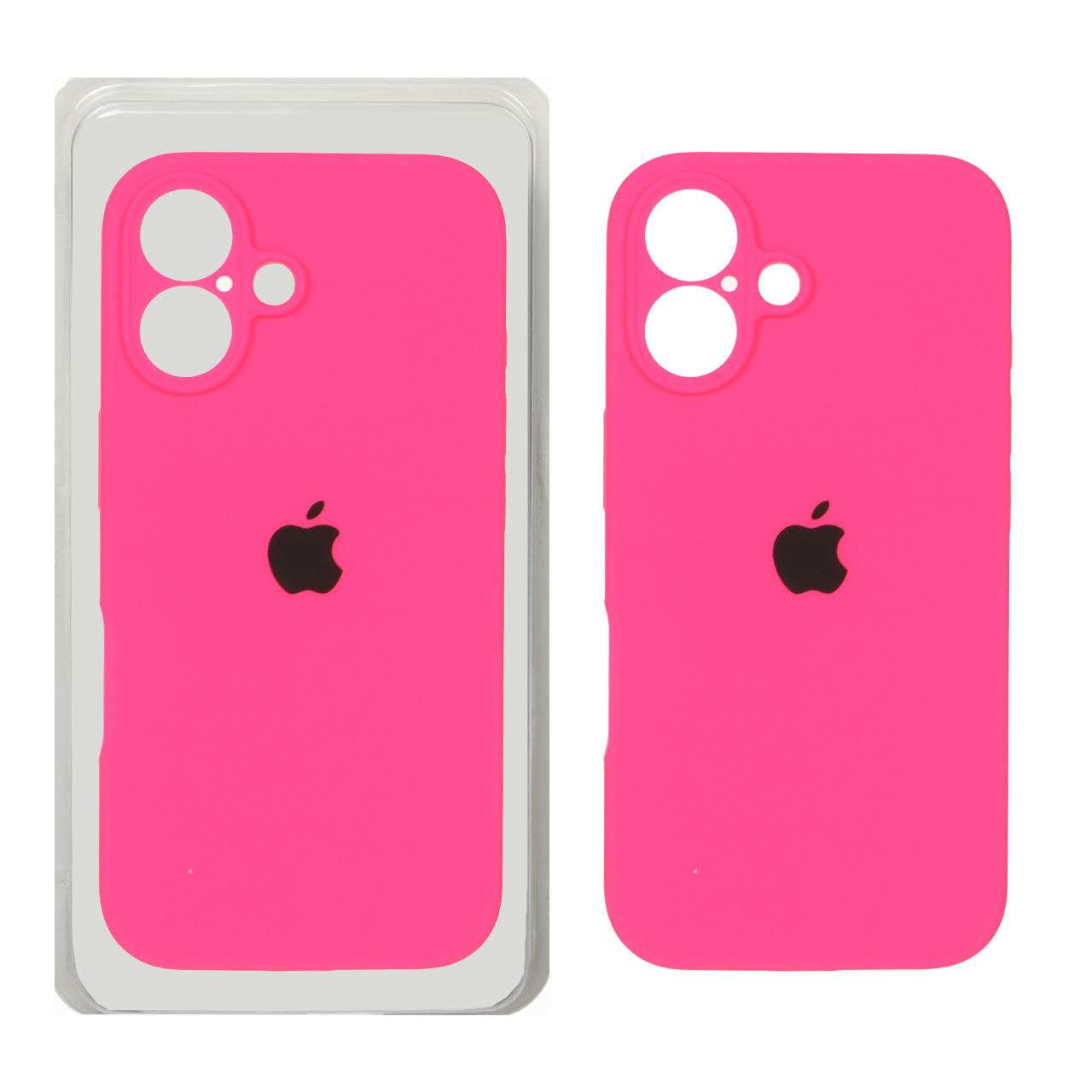 1517040 قاب سیلیکونی پاک کنی محافظ لنزدار اورجینال Apple iPhone 16 - صورتی فانتزی (پک دار) - NTC - تصویر 1