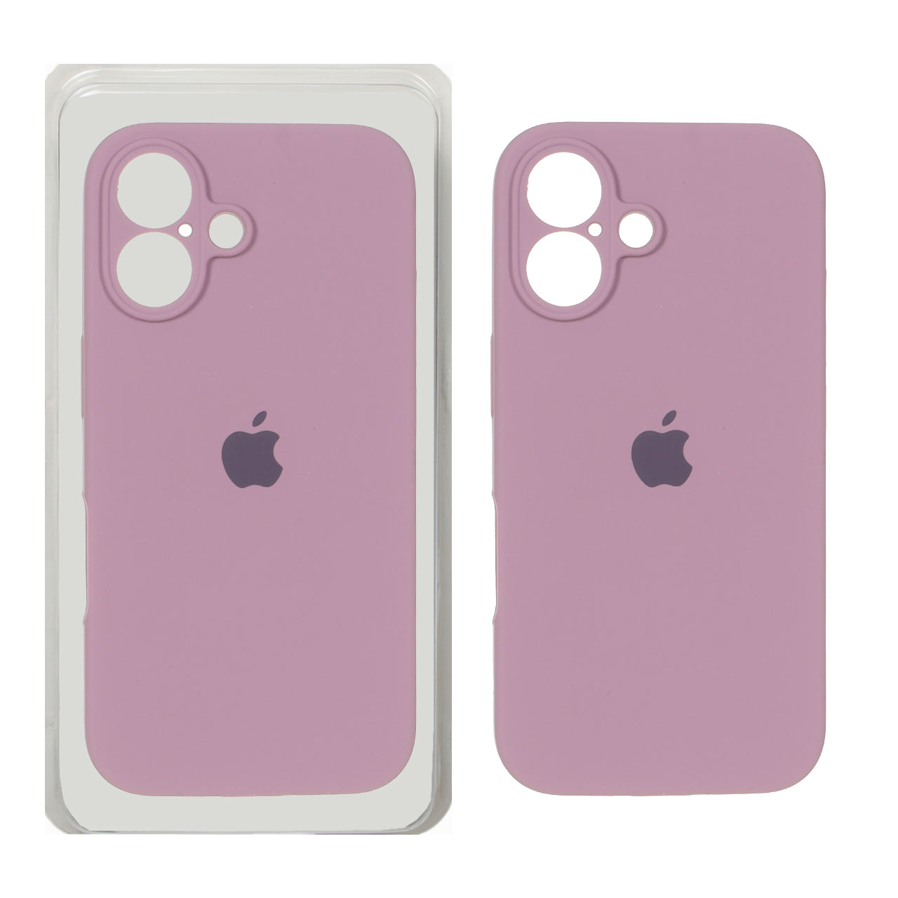 1517060 قاب سیلیکونی پاک کنی محافظ لنزدار اورجینال Apple iPhone 16 - بنفش کدر (پک دار) - NTC - تصویر 1