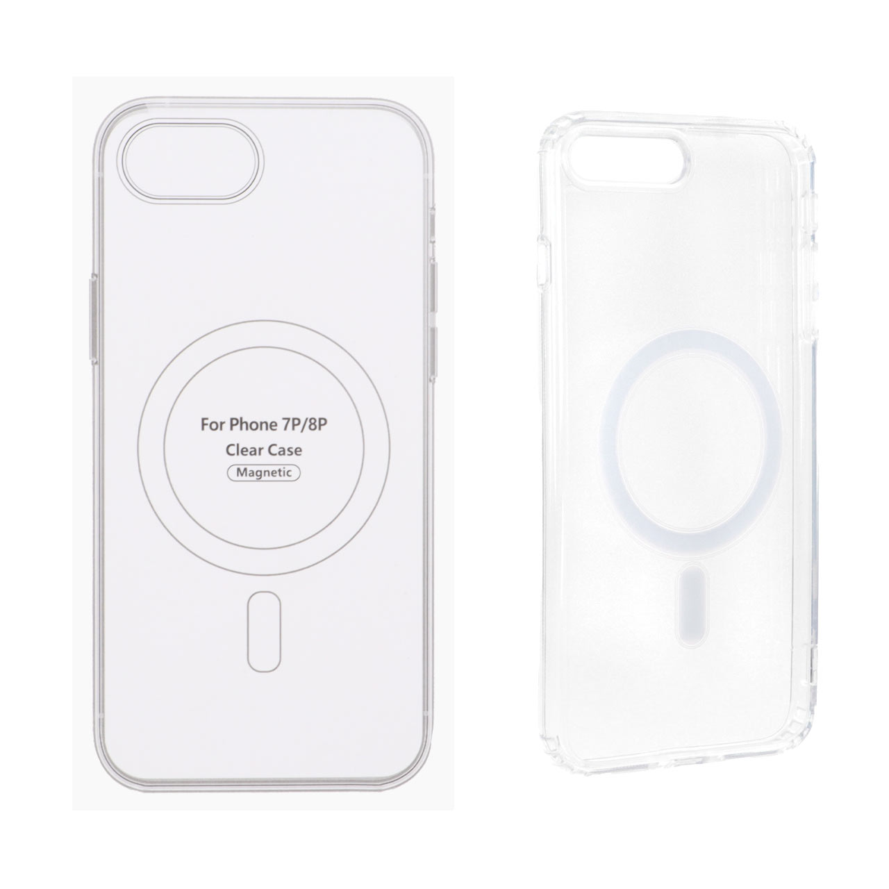 1520392 قاب شفاف Apple iPhone 7 Plus / iPhone 8 Plus با قابلیت شارژ CHJ - MagSafe (پک دار) - تصویر 1