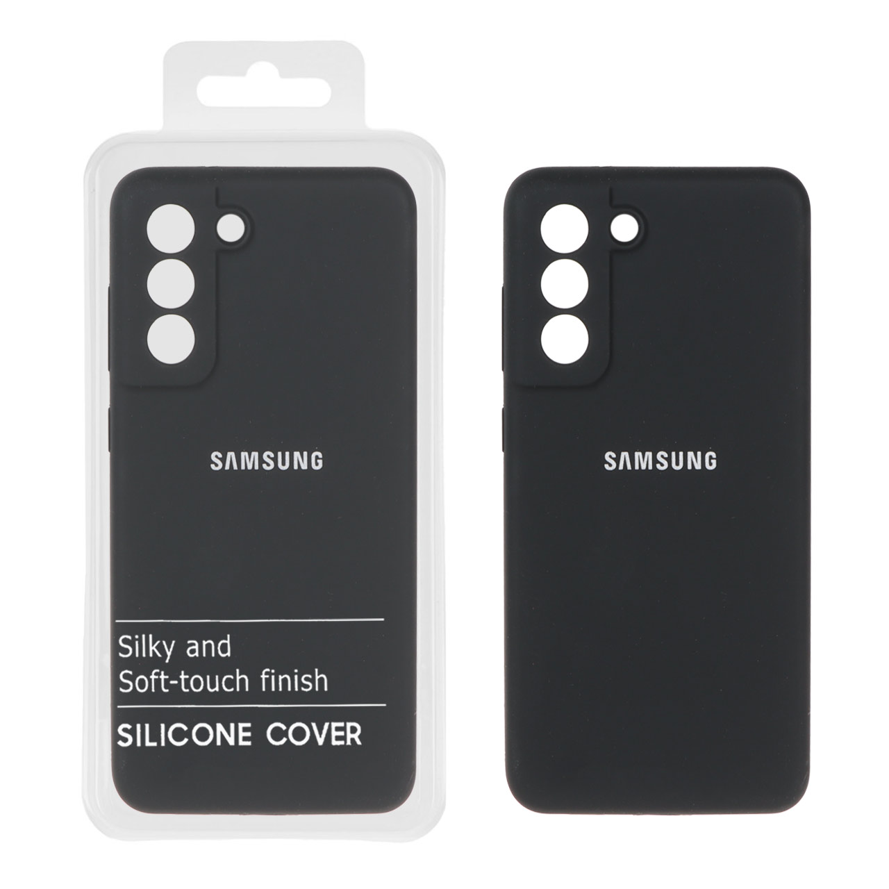 1521194 قاب سیلیکونی پاک کنی اورجینال درجه یک Samsung Galaxy S21 FE - مشکی (پک دار) - NTC - تصویر 1