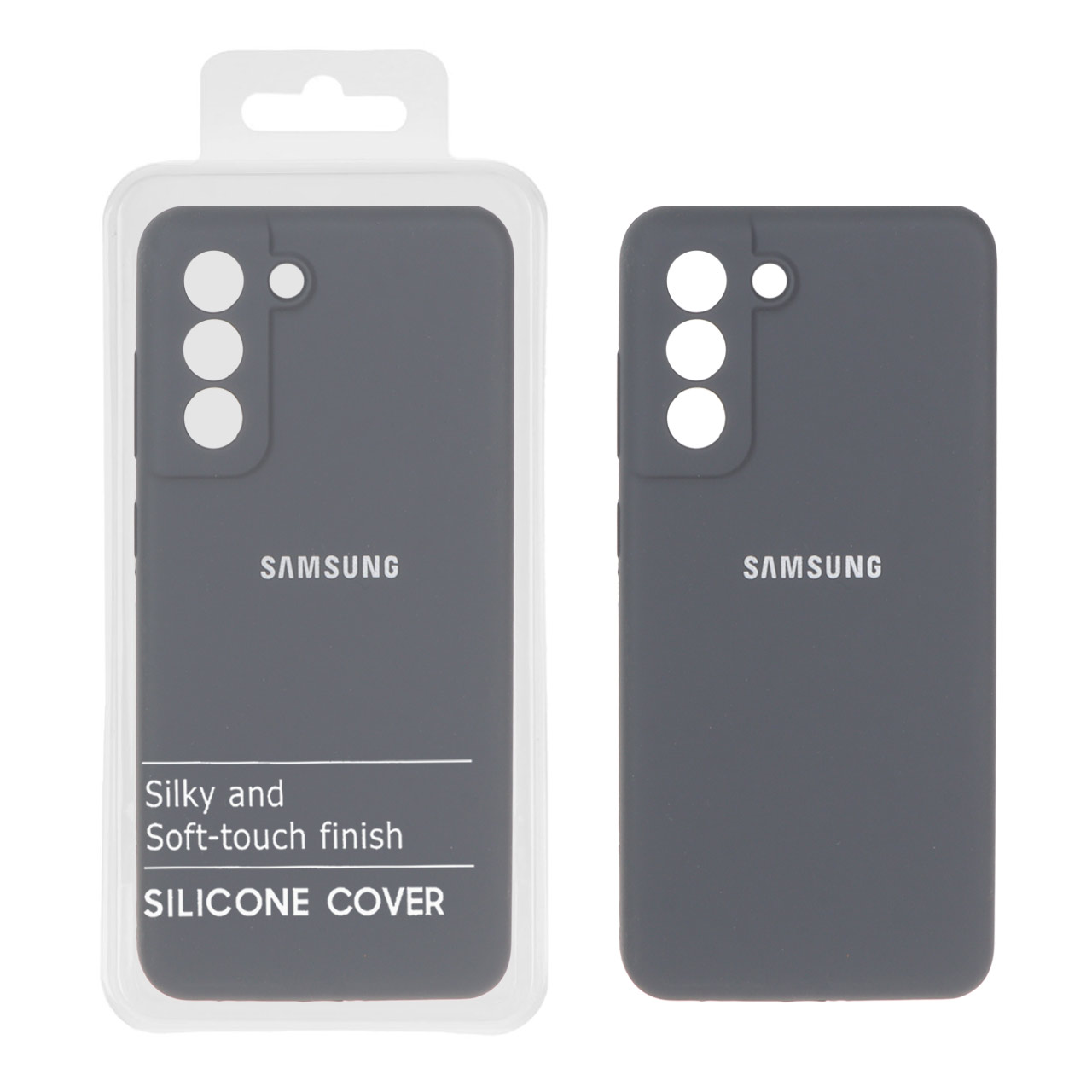 1521198 قاب سیلیکونی پاک کنی اورجینال درجه یک Samsung Galaxy S21 FE - خاکستری (پک دار) - NTC - تصویر 1