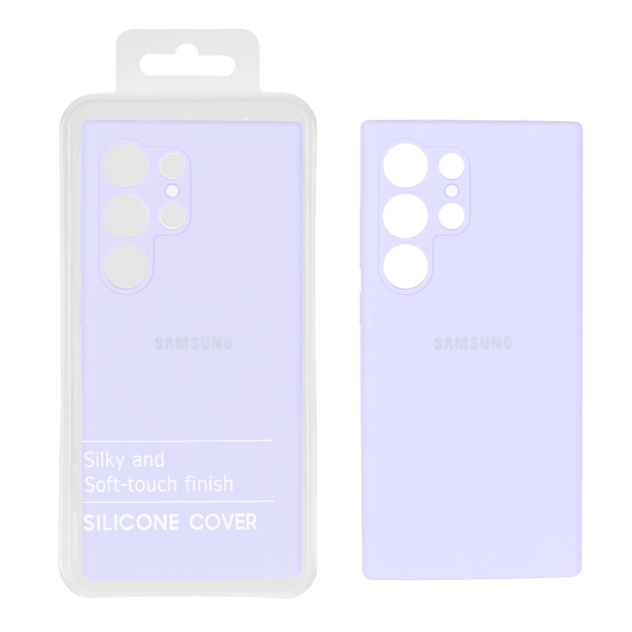 1521250 قاب سیلیکونی پاک کنی اورجینال درجه یک Samsung Galaxy S24 Ultra - یاسی (پک دار) - NTC - تصویر 1