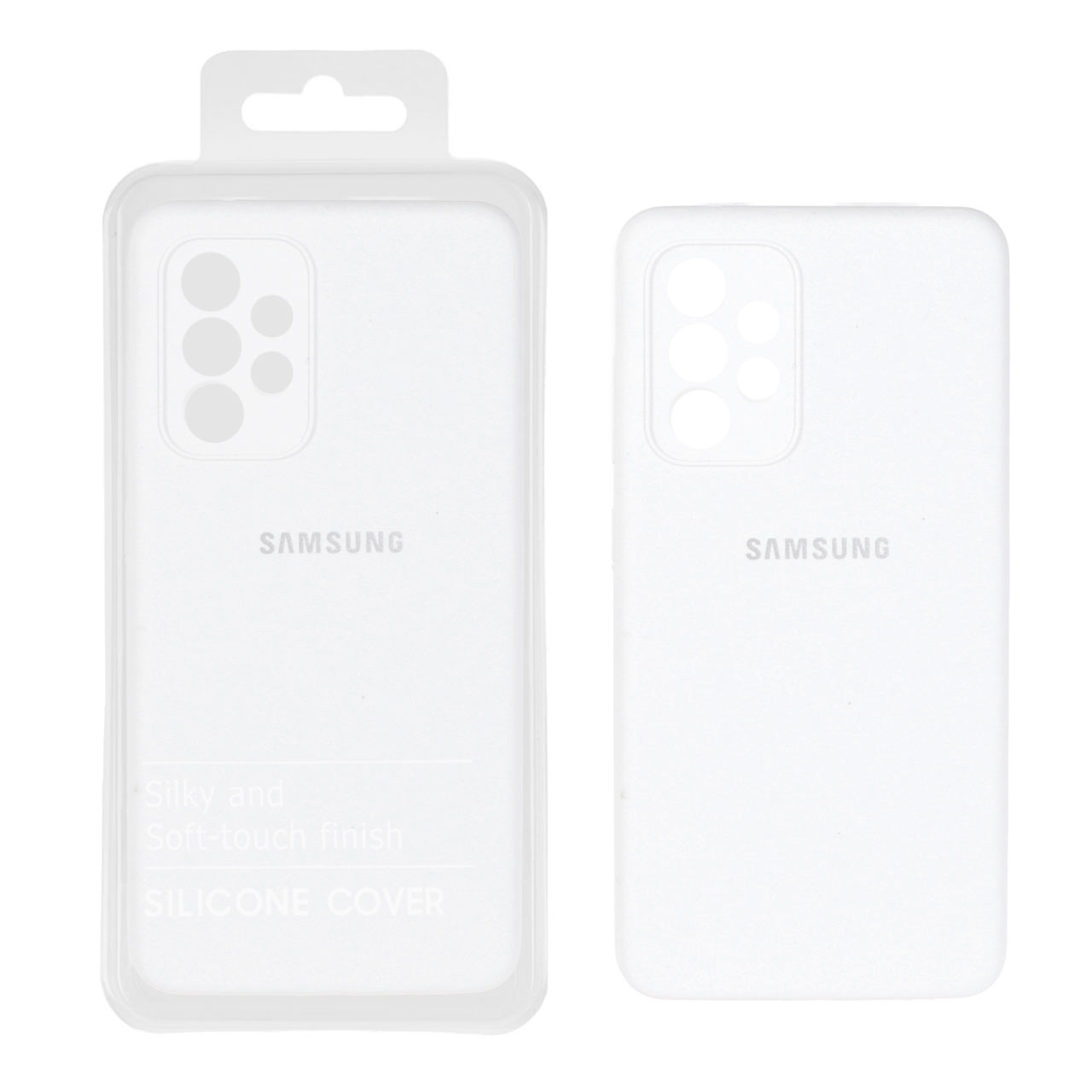 1521368 قاب سیلیکونی پاک کنی اورجینال درجه یک Samsung Galaxy A52 / A52s - سفید (پک دار) - NTC - تصویر 1