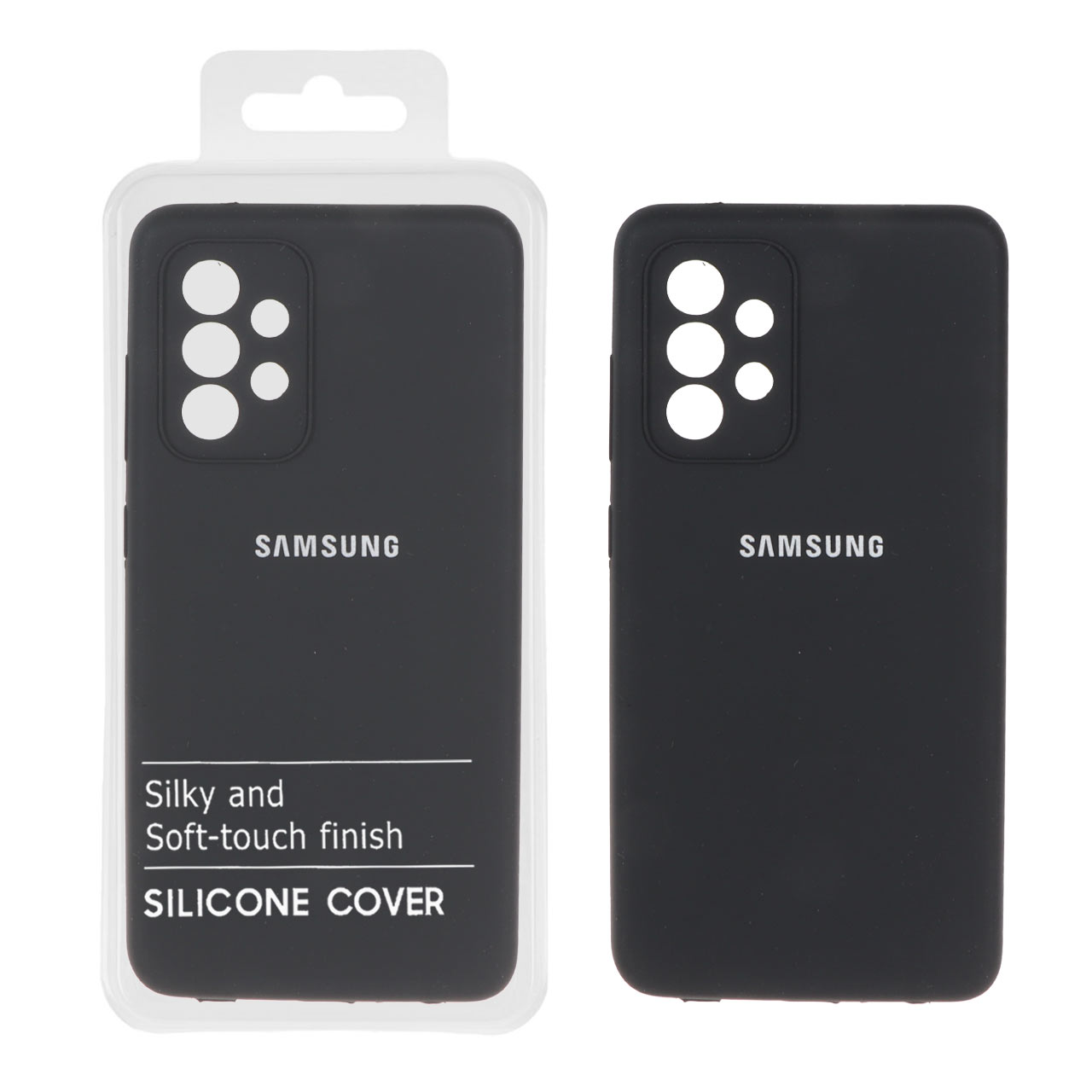 1521374 قاب سیلیکونی پاک کنی اورجینال درجه یک Samsung Galaxy A52 / A52s - مشکی (پک دار) - NTC - تصویر 1