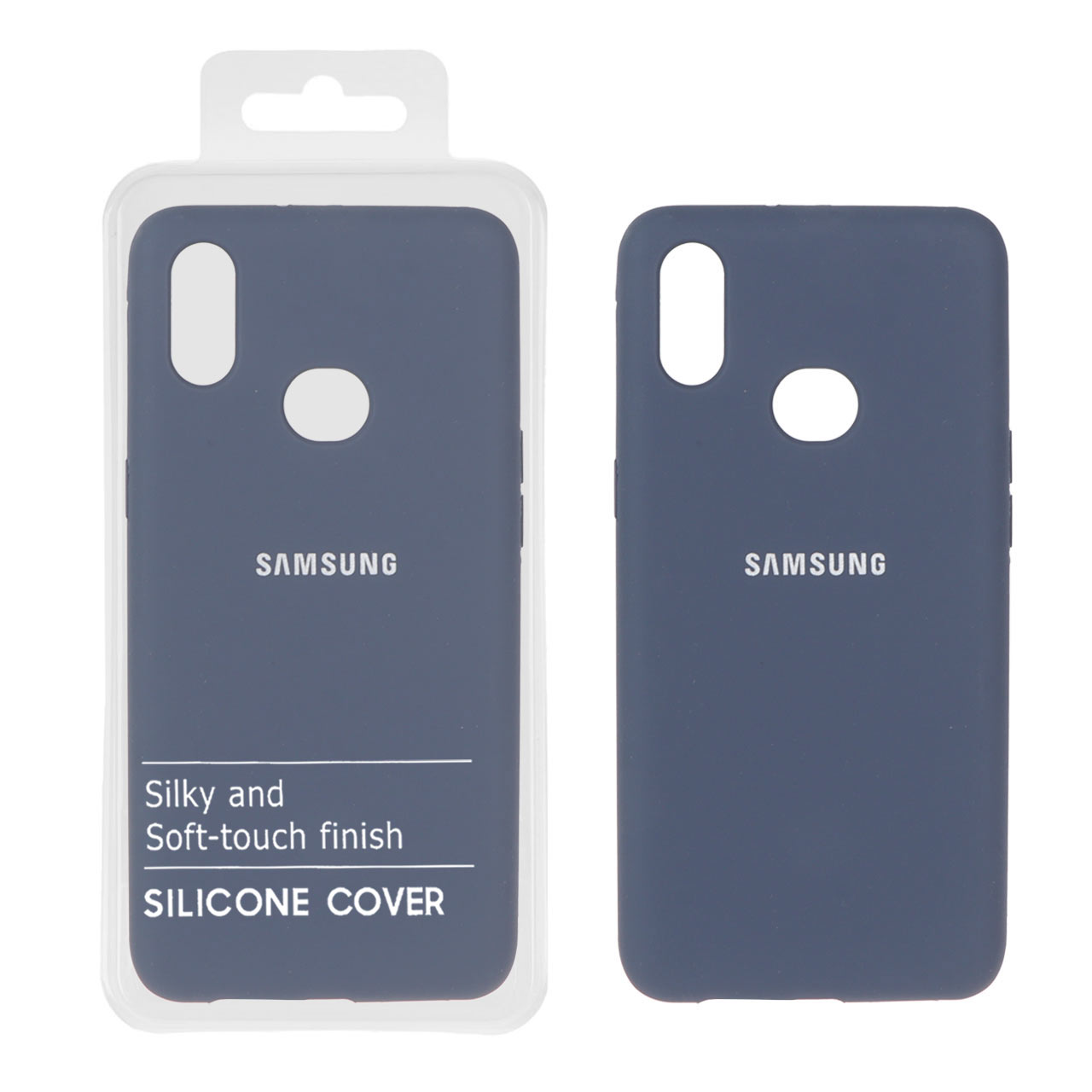 1521396 قاب سیلیکونی پاک کنی اورجینال درجه یک Samsung Galaxy A10s - سرمه ای تیره (پک دار) - NTC - تصویر 1