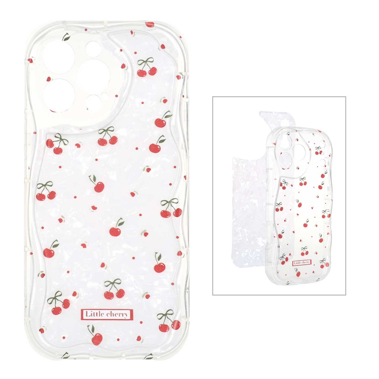 1521934 قاب کنگره ای ژله ای شفاف طرح دار با کاور ماربل Apple iPhone 14 Pro Max - کد 81 - تصویر 1