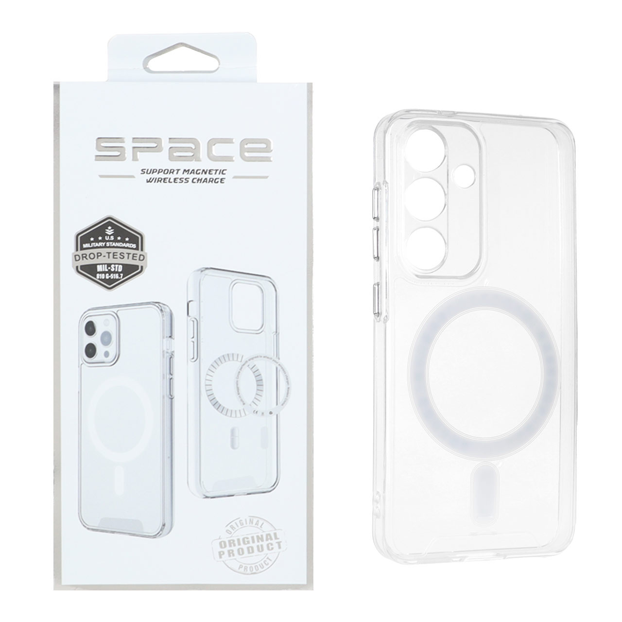 1523230 قاب اورجینال Space شفاف Magsafe مدل Samsung Galaxy S25 (پک دار) - تصویر 1