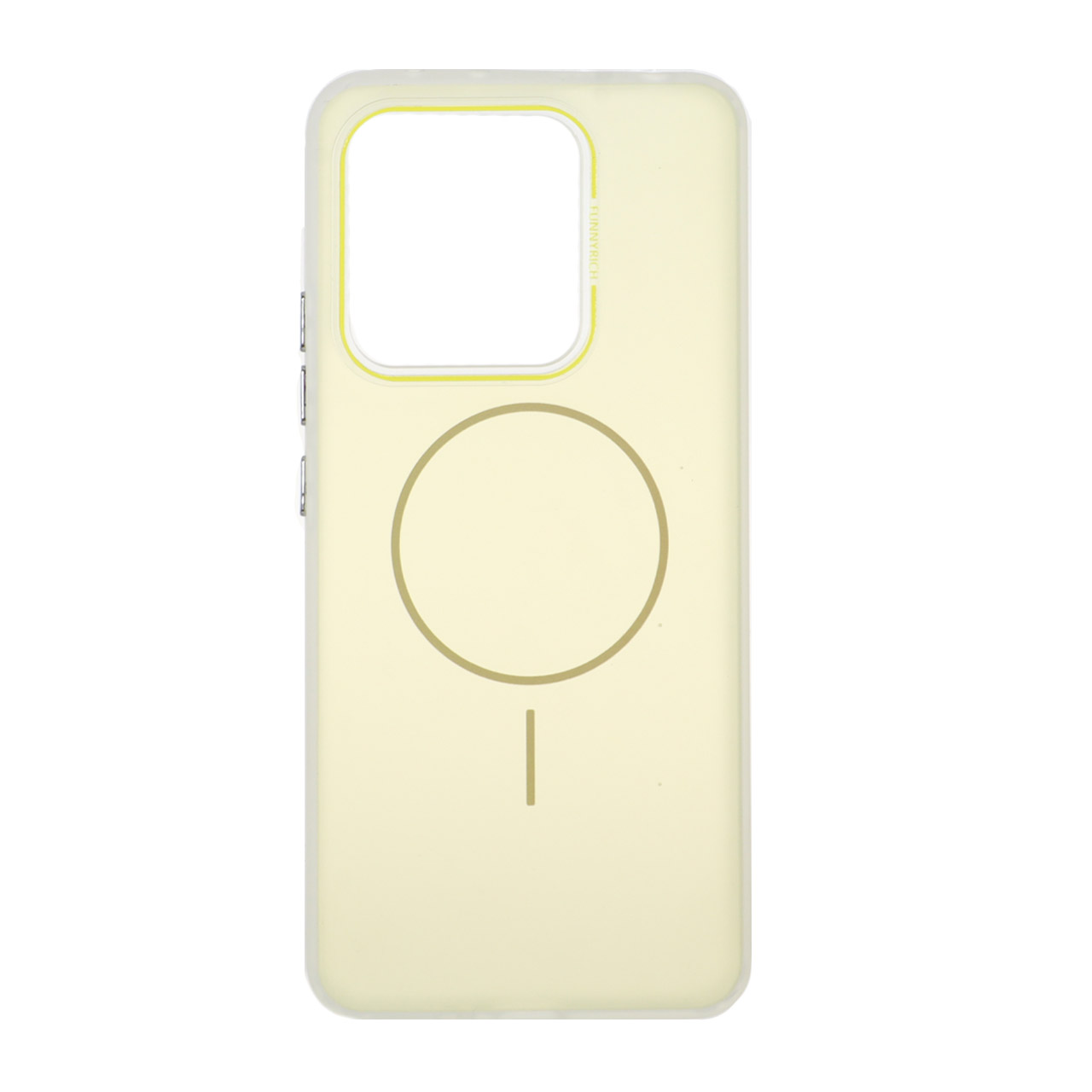 1524844 قاب مات Funnyrich طرح مگ سیف دور مات Xiaomi Redmi Note 13 4G - زرد - تصویر 1