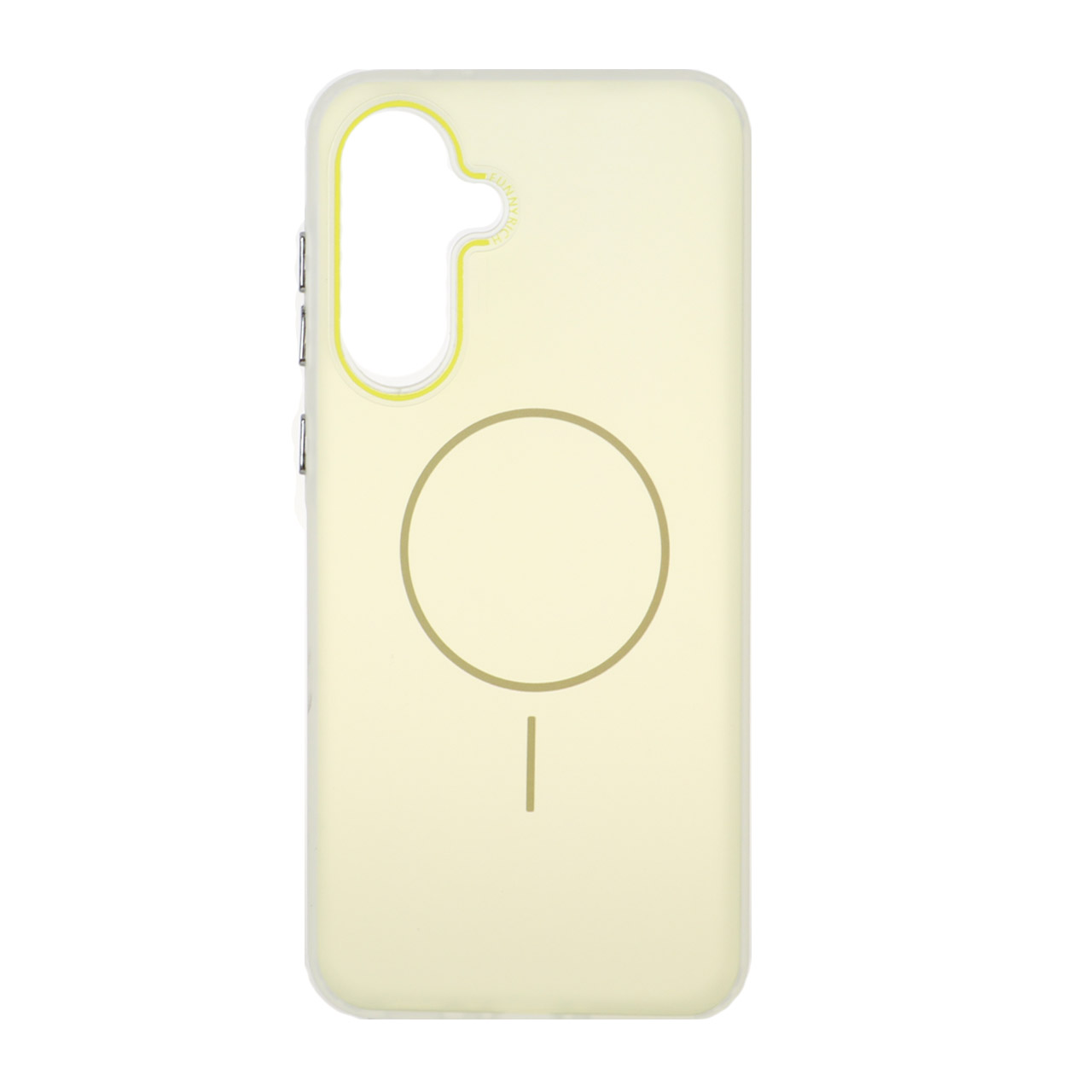 1524856 قاب مات Funnyrich طرح مگ سیف دور مات Samsung Galaxy A56 / A36 - زرد - تصویر 1