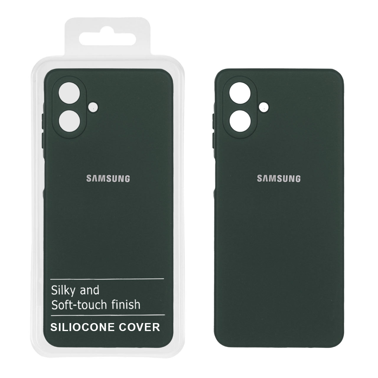 1526584 قاب نیو سیلیکون محافظ لنزدار Samsung Galaxy A07 - RFF - سبز تیره (پک دار) - تصویر 1