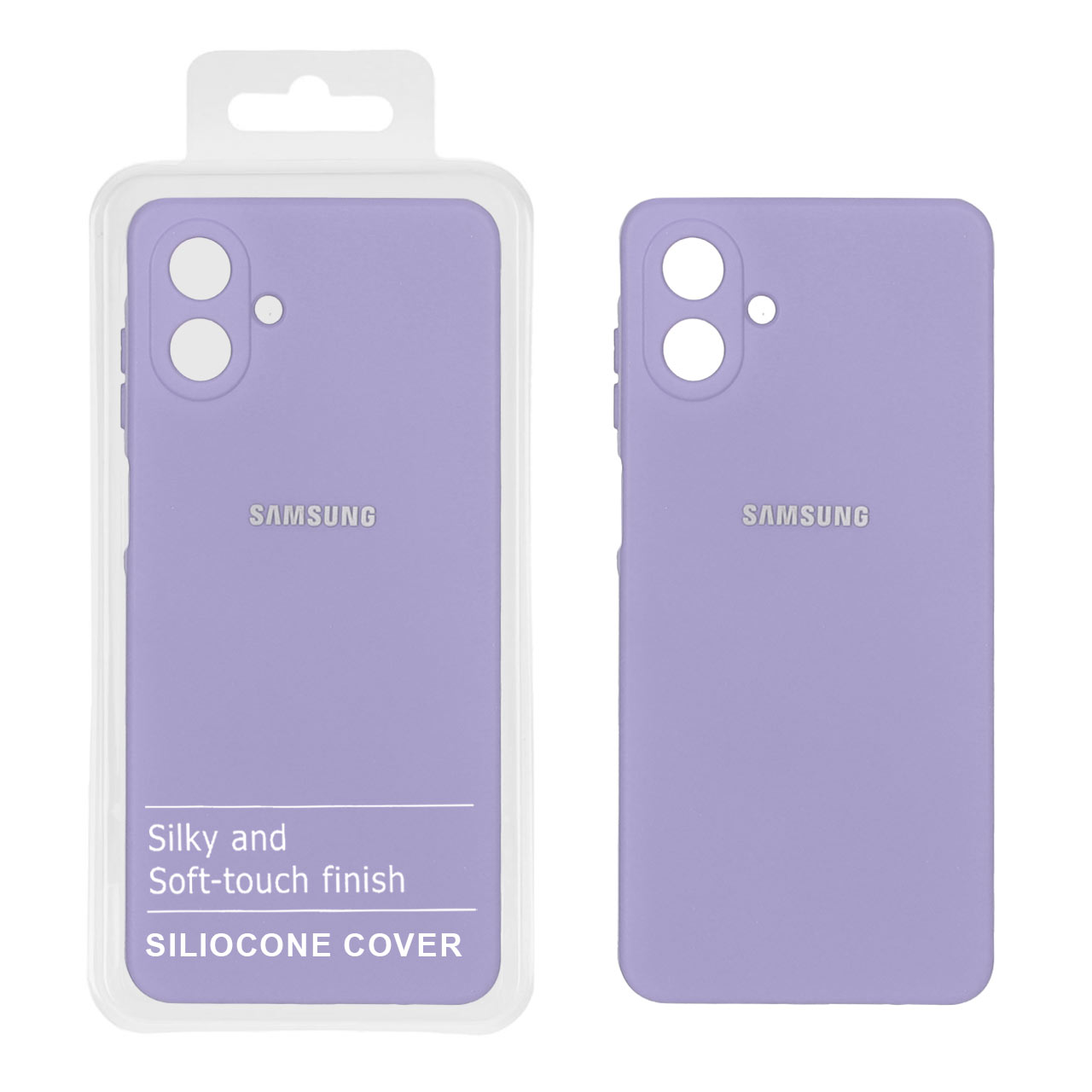 1526586 قاب نیو سیلیکون محافظ لنزدار Samsung Galaxy A07 - RFF - یاسی (پک دار) - تصویر 1