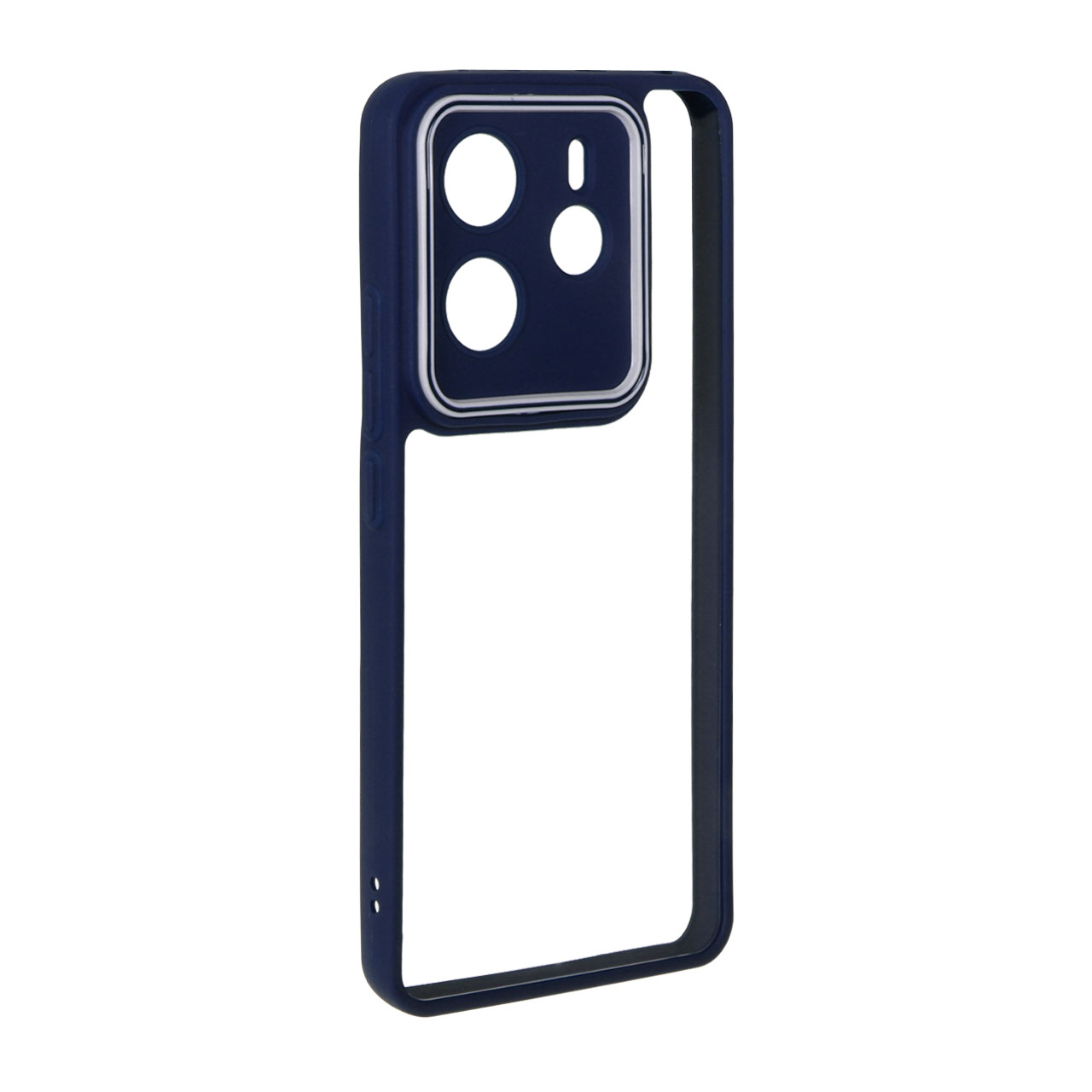 1527890 قاب شفاف دور رنگی محافظ لنز برجسته Xiaomi Redmi Note 14 4G - سرمه ای - تصویر 1