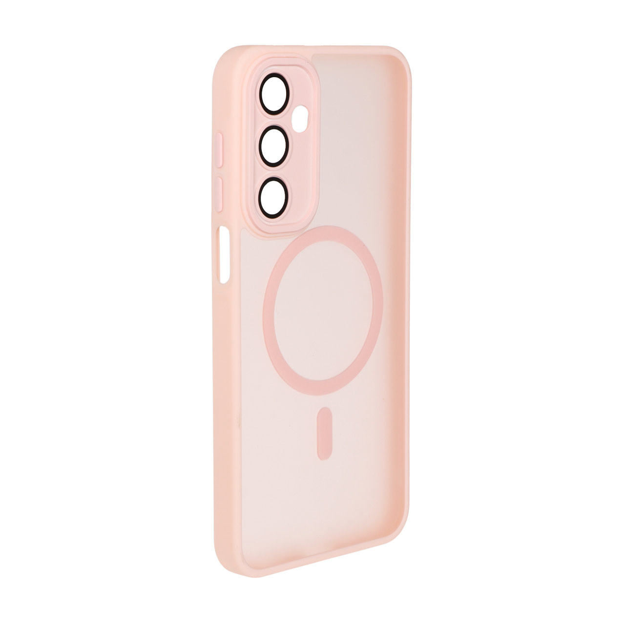 1529346 قاب مات MagSafe محافظ لنز گلس دار Samsung Galaxy A16 - صورتی - NTC - تصویر 1