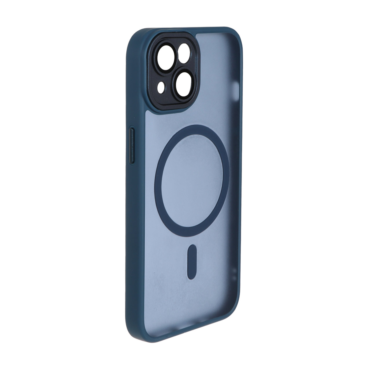 1529358 قاب مات MagSafe محافظ لنز گلس دار Apple iPhone 13 / iPhone 14 - آبی - NTC - تصویر 1
