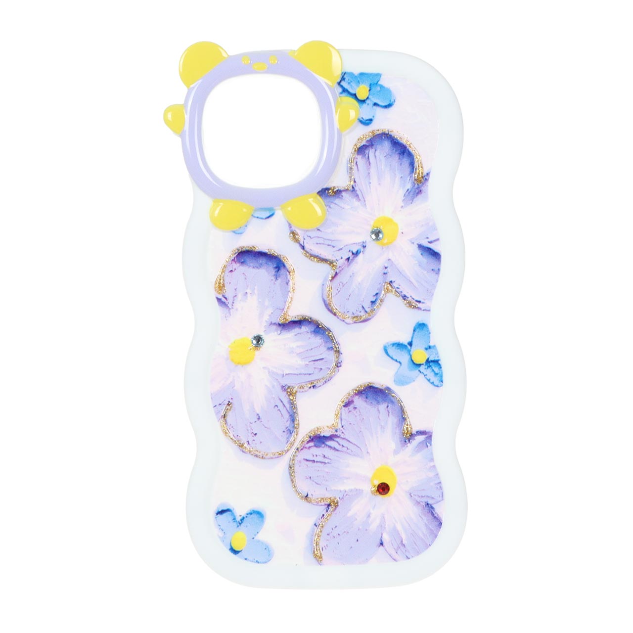 1530008 قاب کنگره ای اکلیلی محافظ لنز عروسکی Apple iPhone 13 / iPhone 14 - طرح 5 - تصویر 1