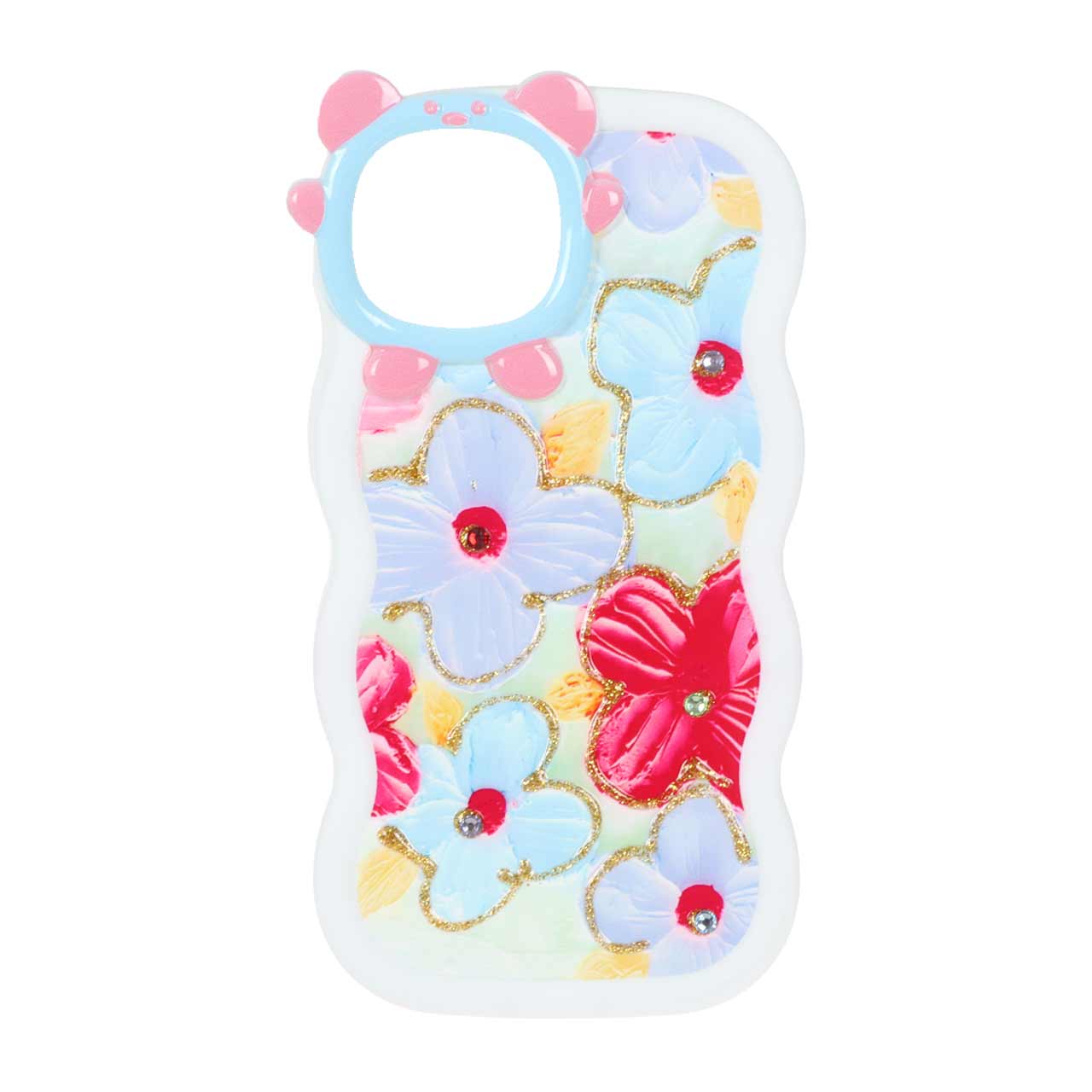 1530012 قاب کنگره ای اکلیلی محافظ لنز عروسکی Apple iPhone 13 / iPhone 14 - طرح 7 - تصویر 1