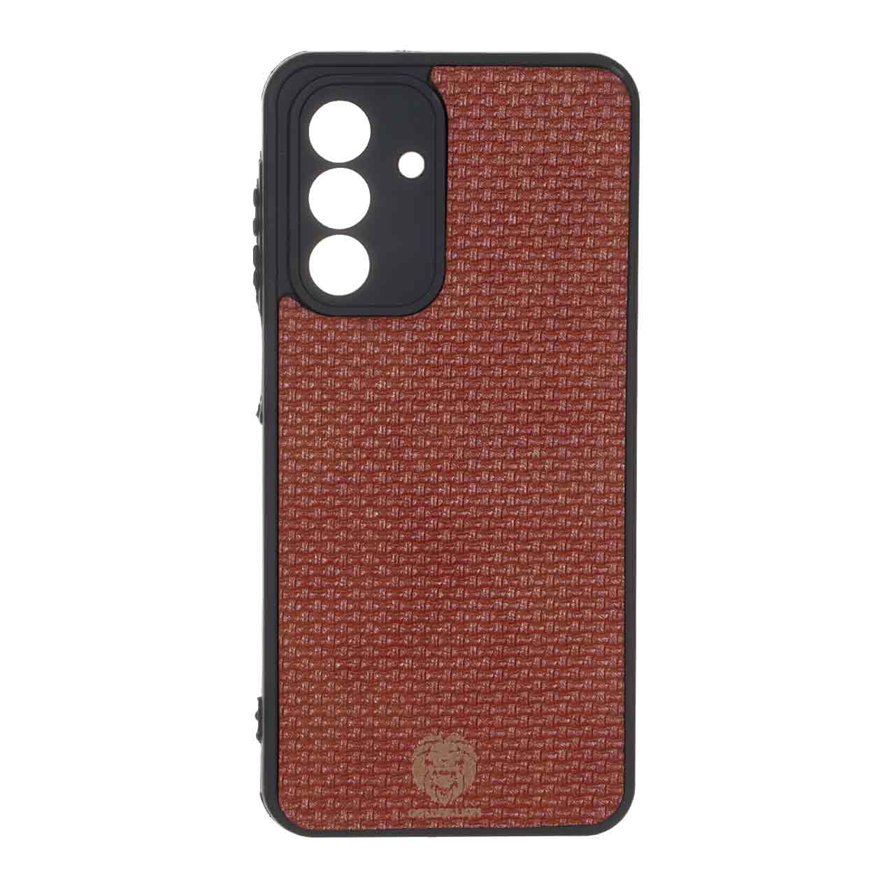 1530364 قاب طرح چرم حصیری Golden lion مدل Samsung Galaxy A17 - قهوه ای - تصویر 1