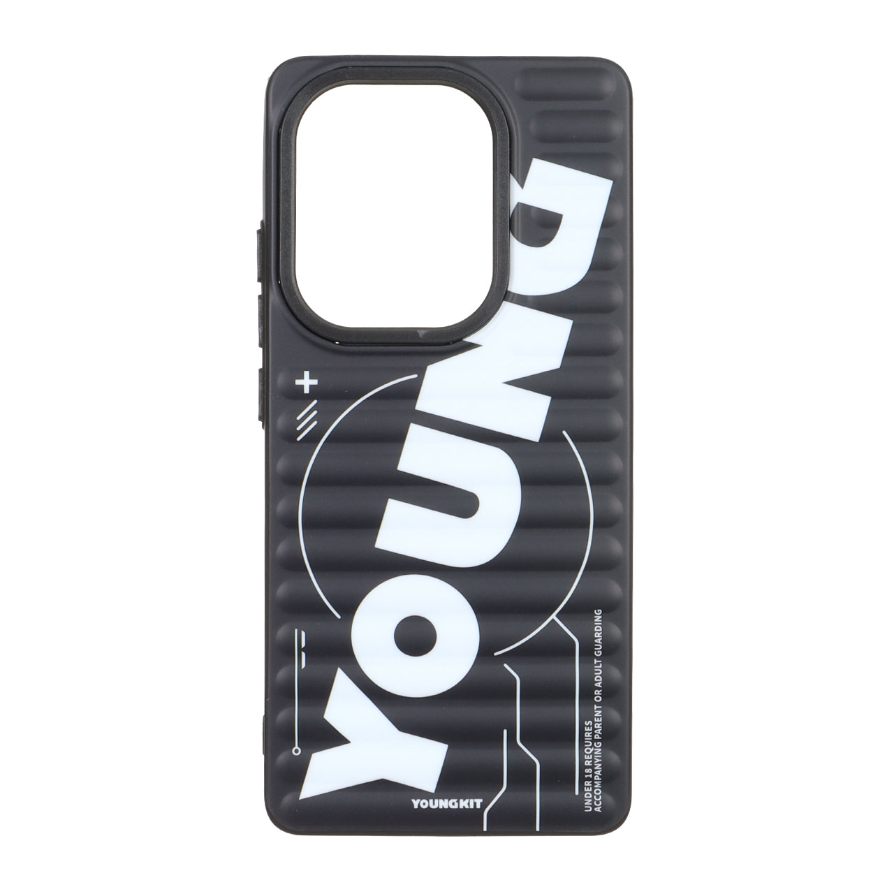 1530848 قاب Youngkit مورب Xiaomi Redmi Note 14S / Note 13 Pro 4G / Poco M6 Pro 4G - مشکی - تصویر 1