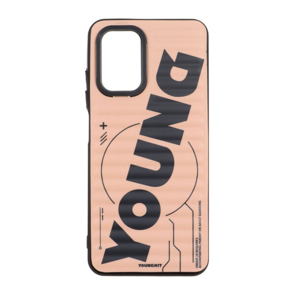 قاب Youngkit مورب Xiaomi Redmi Note 10 4G / Redmi Note 10S / Poco M5S - کرم نارنجی