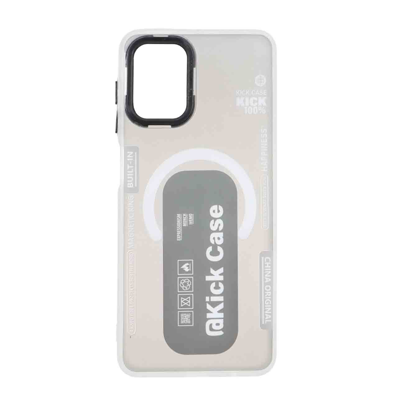 1533918 قاب Kick Case مات بلک لنز Samsung Galaxy A12 / M12 / F12 - مشکی - تصویر 1