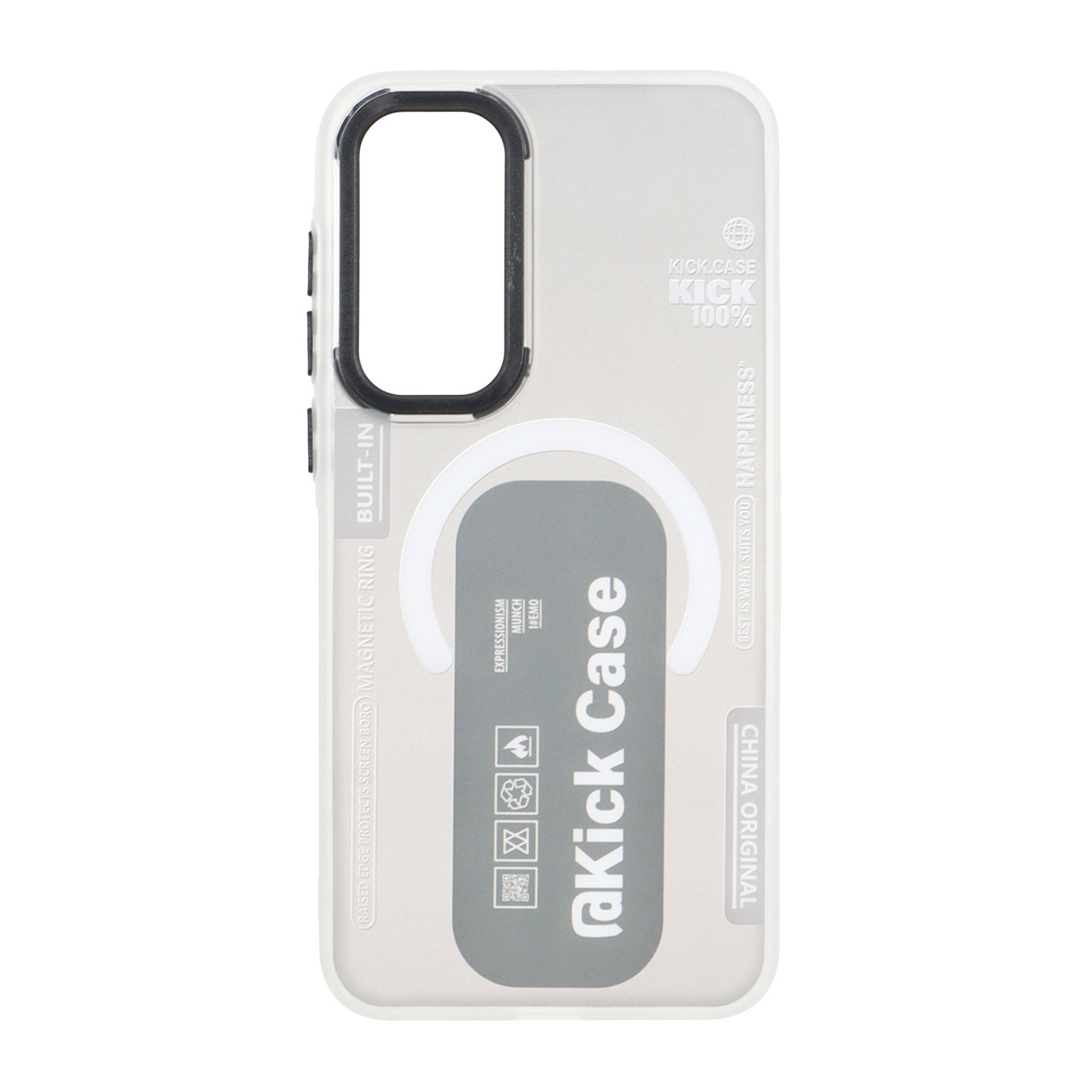 1533924 قاب Kick Case مات بلک لنز Samsung Galaxy A35 - مشکی - تصویر 1