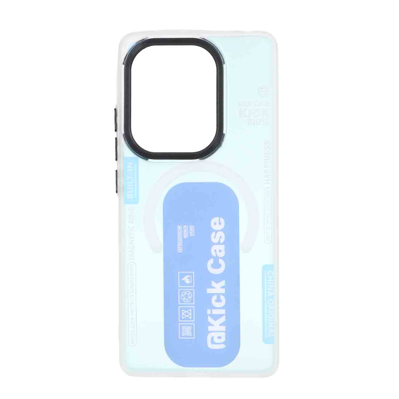 1533940 قاب Kick Case مات بلک لنز Xiaomi Redmi Note 14S / Note 13 Pro 4G / Poco M6 Pro 4G - آبی - تصویر 1