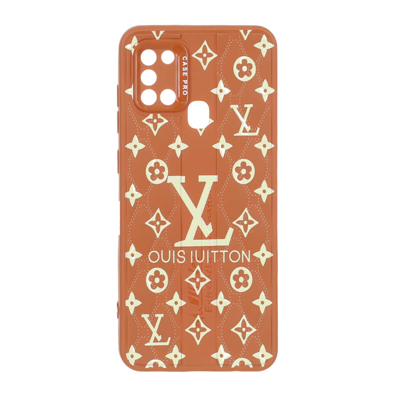 1534300 قاب Case Pro پافر لوزی LV مدل Samsung Galaxy A21s - قهوه ای - تصویر 1