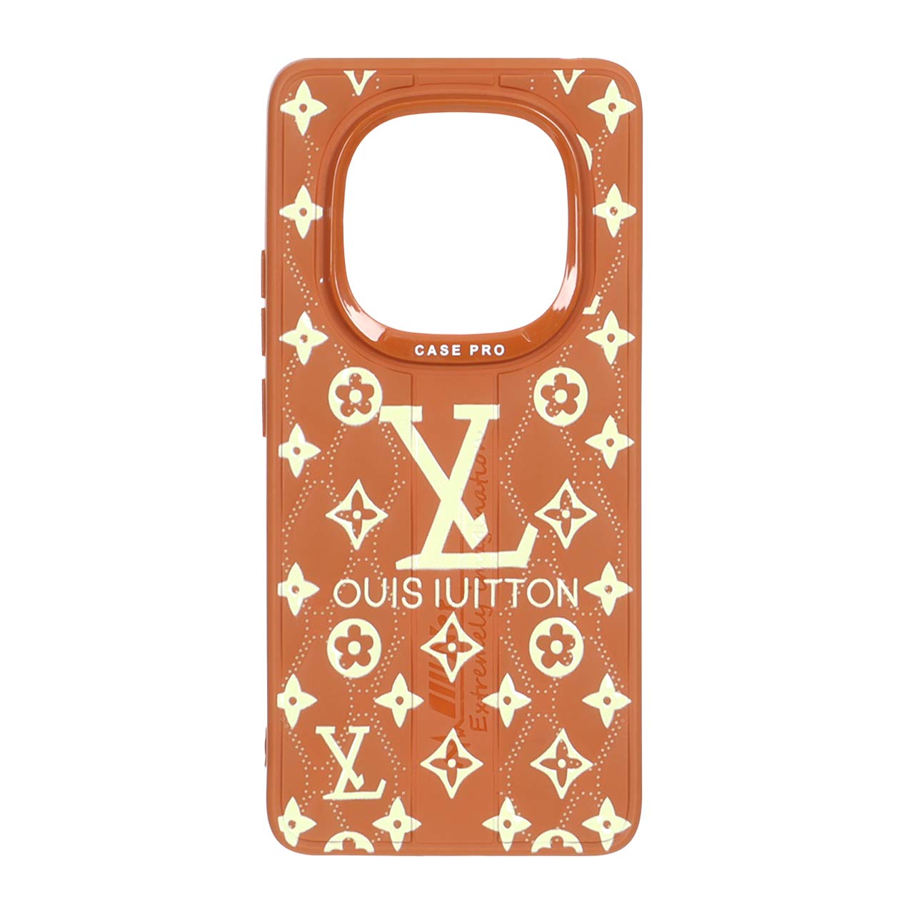 1534492 قاب Case Pro پافر لوزی LV مدل Xiaomi Redmi Note 14 Pro 4G - قهوه ای - تصویر 1