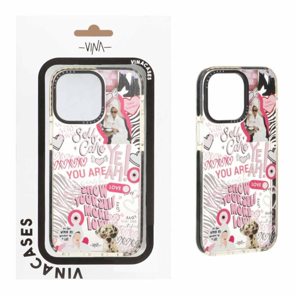 قاب اورجینال Vina شفاف طرح دار Apple iPhone 14 Pro Max - کد 403 (پک دار)