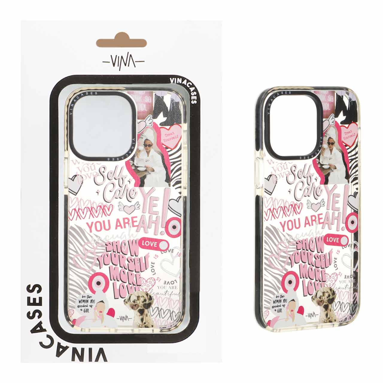 1534966 قاب اورجینال Vina شفاف طرح دار Apple iPhone 14 Pro Max - کد 403 (پک دار) - تصویر 1