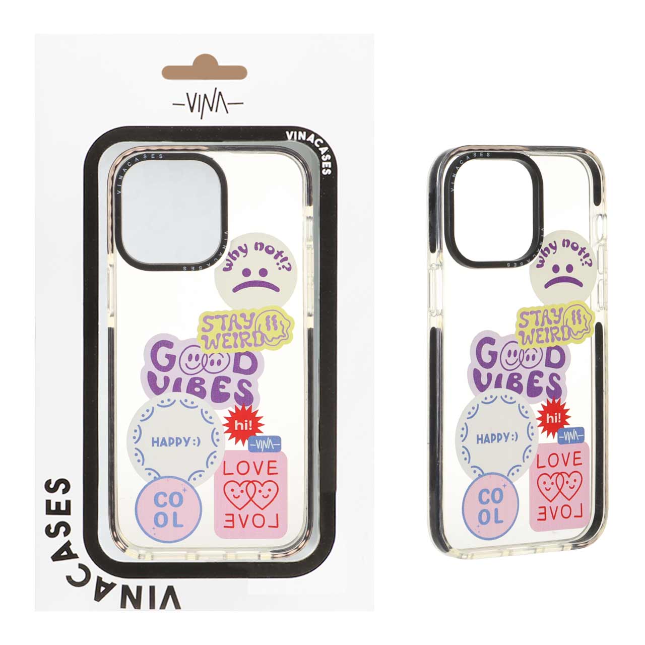 1534970 قاب اورجینال Vina شفاف طرح دار Apple iPhone 14 Pro Max - کد 405 (پک دار) - تصویر 1