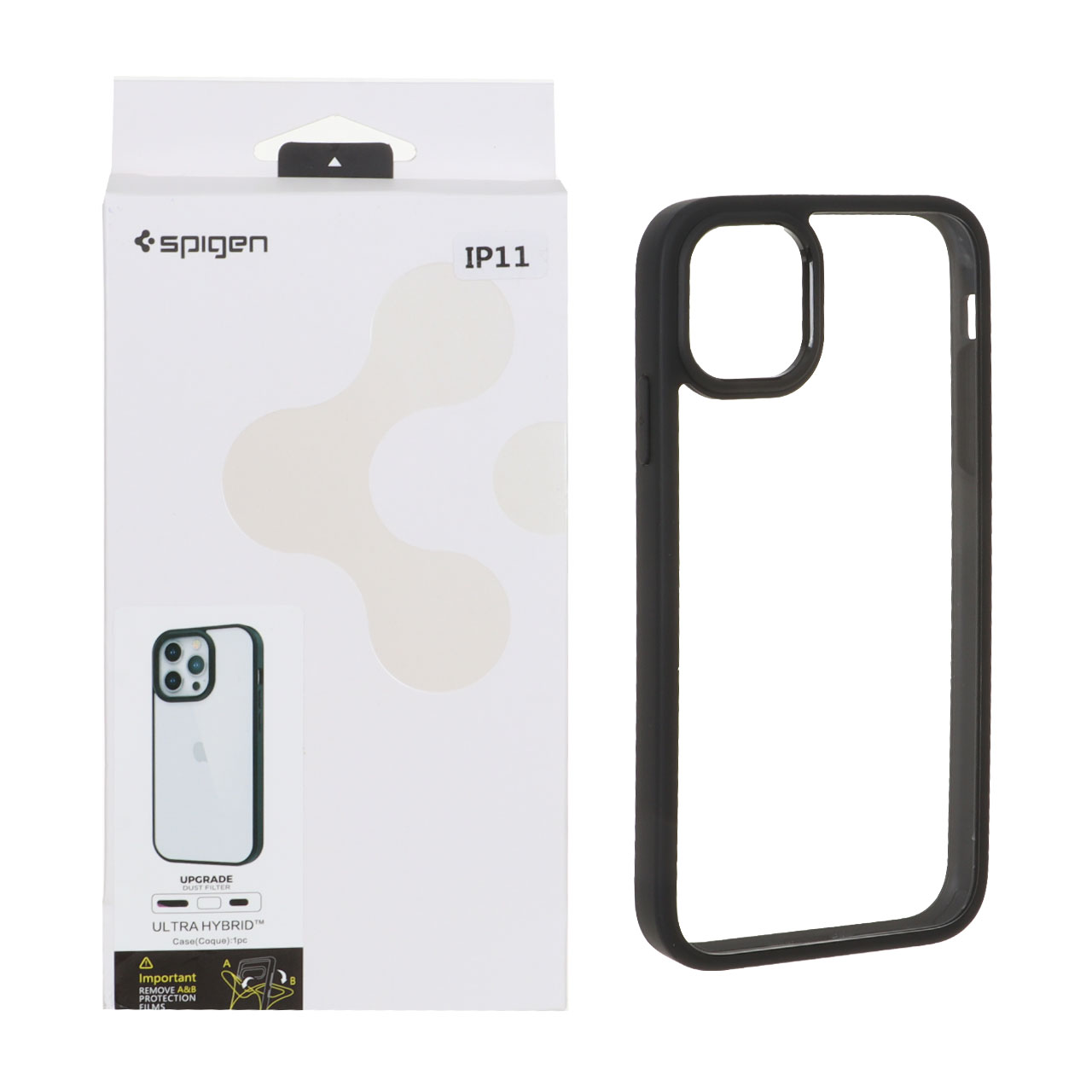 1536172 قاب اورجینال Spigen با توری اسپیکر فلزی Apple iPhone 11 - مشکی (پک دار) - تصویر 1