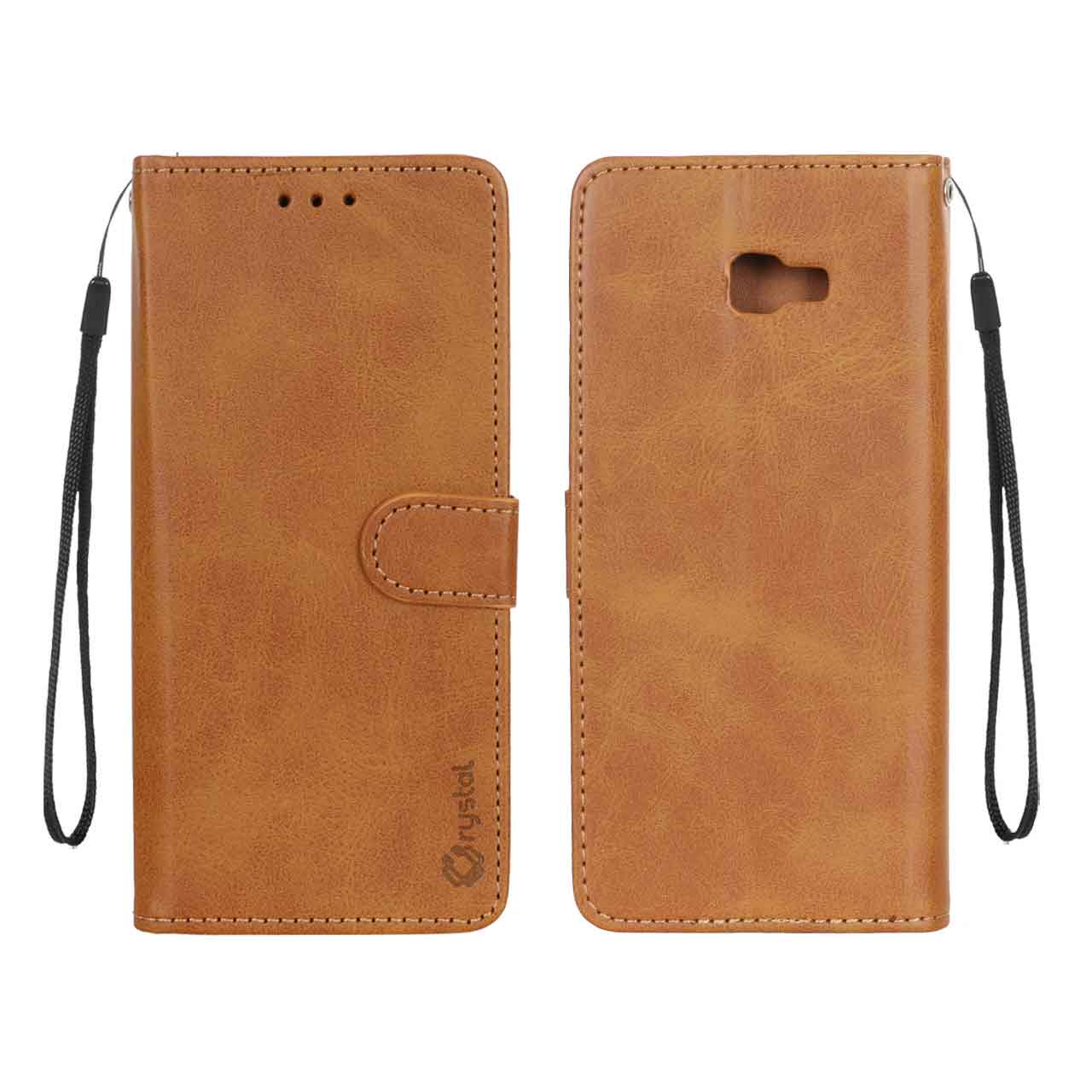 1536528 کیف موبایل مگنتی Crystal داخل مخمل Samsung Galaxy A720 / A7 (2017) - عسلی - تصویر 1