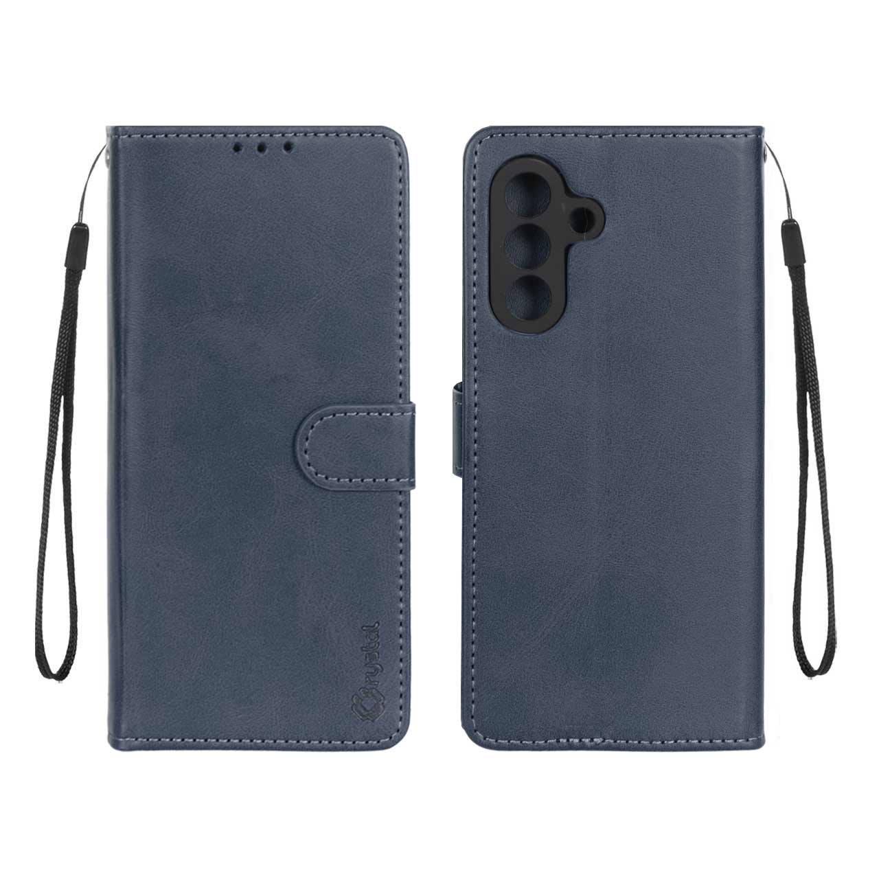 1536752 کیف موبایل مگنتی Crystal داخل مخمل Samsung Galaxy A56 / A36 - سرمه ای - تصویر 1