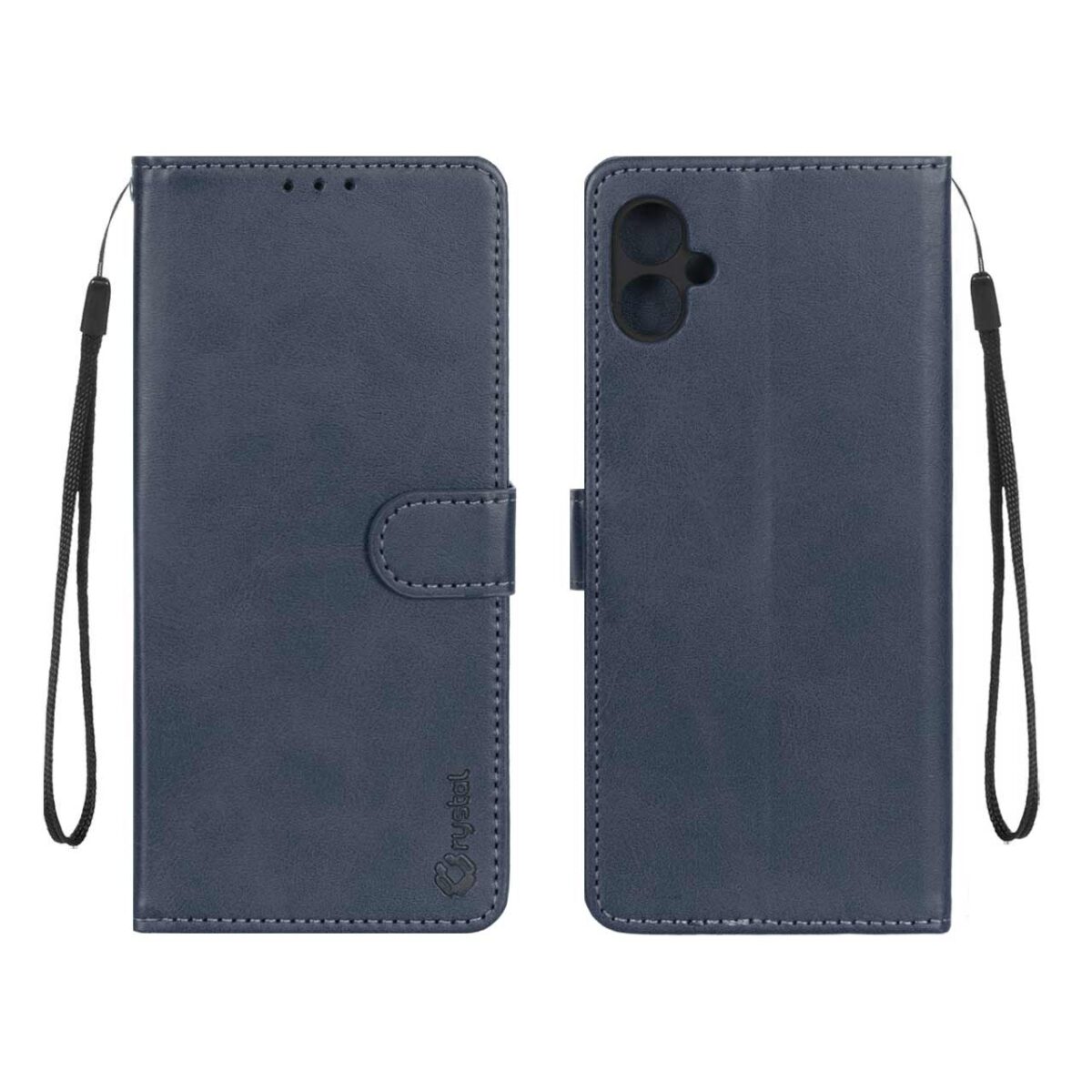کیف موبایل مگنتی Crystal داخل مخمل Samsung Galaxy A05 - سرمه ای - تصویر 1