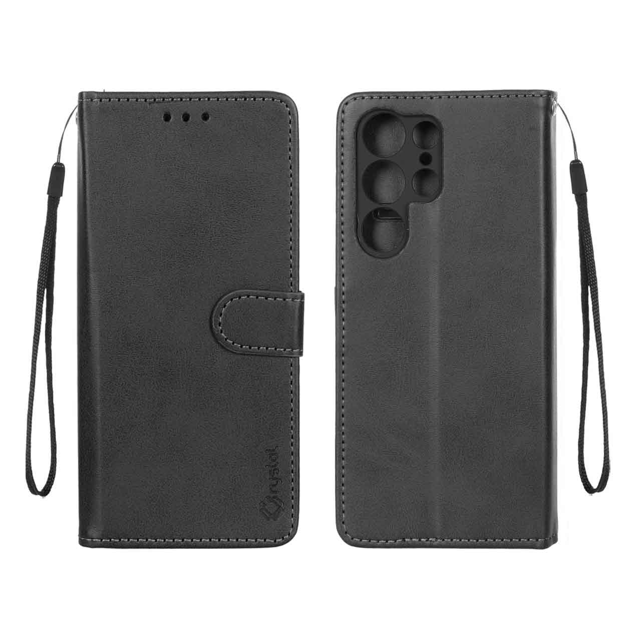 1536940 کیف موبایل مگنتی Crystal داخل مخمل Samsung Galaxy S25 Ultra - مشکی - تصویر 1