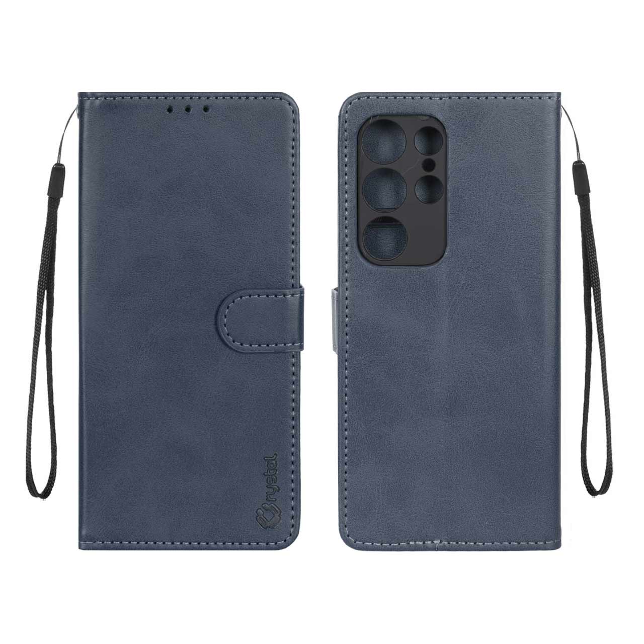 1536992 کیف موبایل مگنتی Crystal داخل مخمل Samsung Galaxy S23 Ultra - سرمه ای - تصویر 1