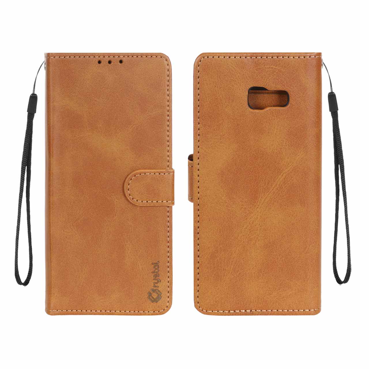 1537008 کیف موبایل مگنتی Crystal داخل مخمل Samsung Galaxy A520 / A5 (2017) - عسلی - تصویر 1