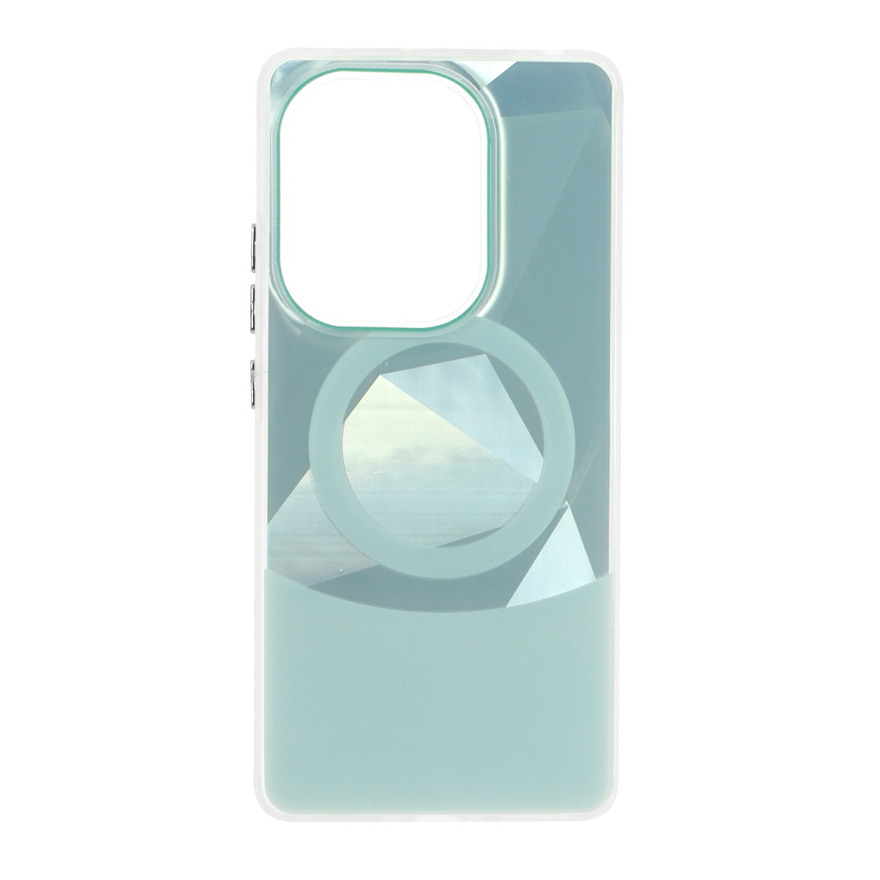 1538140 قاب الماسی براق طرح مگ سیف Xiaomi Redmi Note 14S / Note 13 Pro 4G / Poco M6 Pro 4G - سبز - تصویر 1