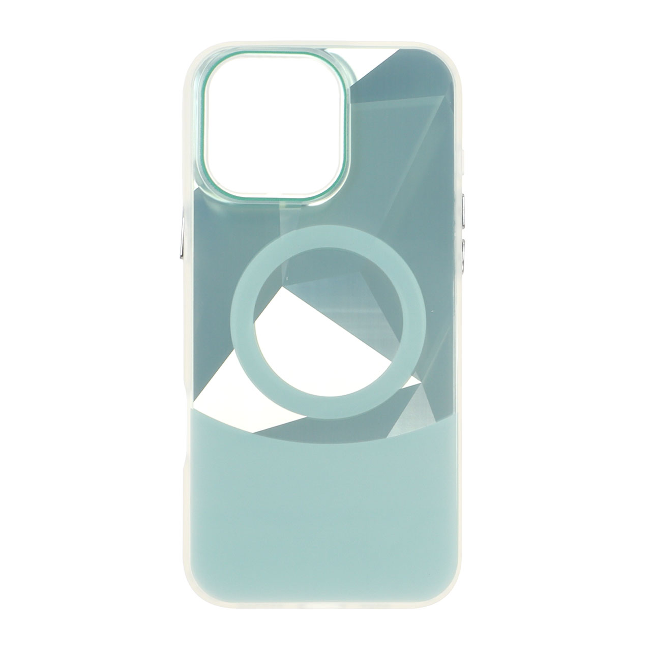 1538322 قاب الماسی براق طرح مگ سیف Apple iPhone 16 Pro Max - سبز - تصویر 1