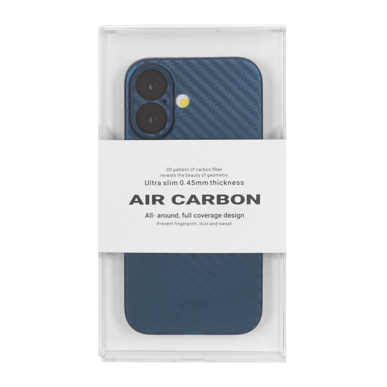 1538402 قاب محافظ لنزدار Apple iPhone 16 - Original KZDoo Air Carbon - سرمه ای ( پک دار) - NTC - تصویر 1