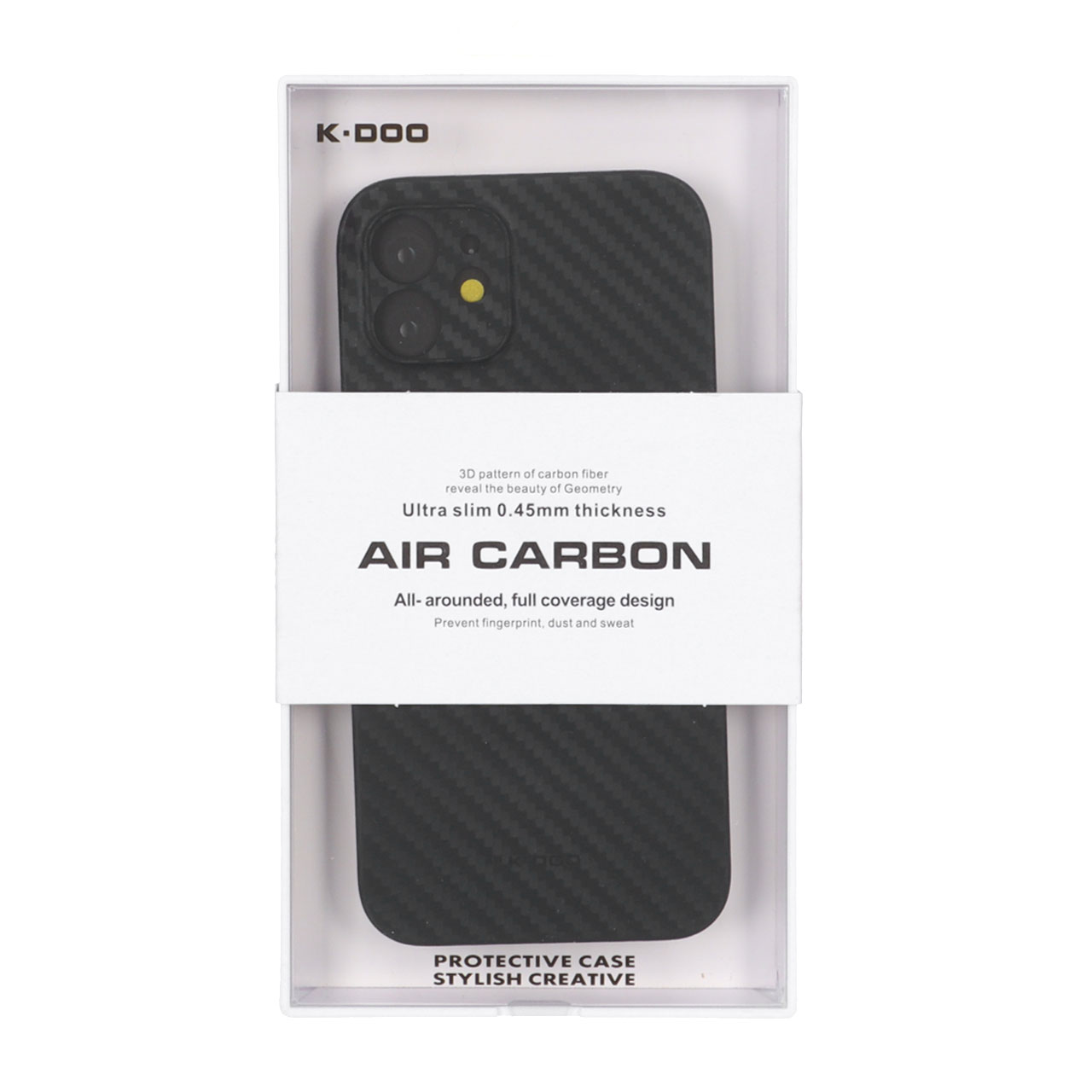 1538422 قاب محافظ لنزدار Apple iPhone 12 - Original KZDoo Air Carbon - مشکی ( پک دار) - NTC - تصویر 1