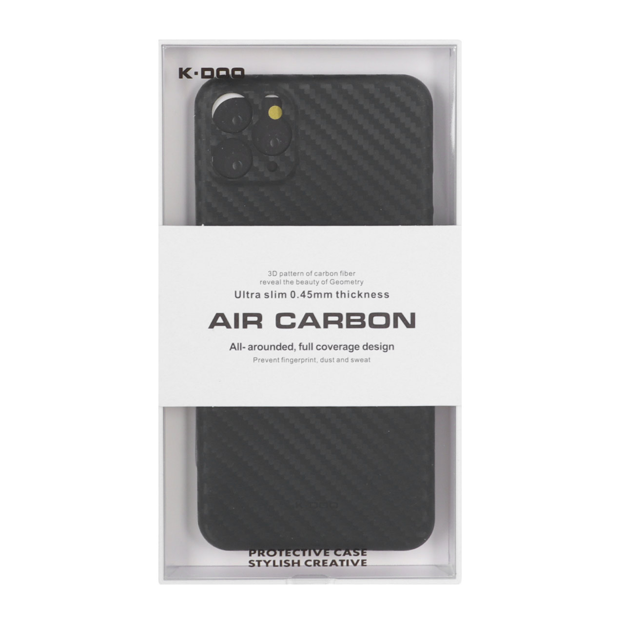 1538446 قاب محافظ لنزدار Apple iPhone 11 Pro Max - Original KZDoo Air Carbon - مشکی ( پک دار) - NTC - تصویر 1