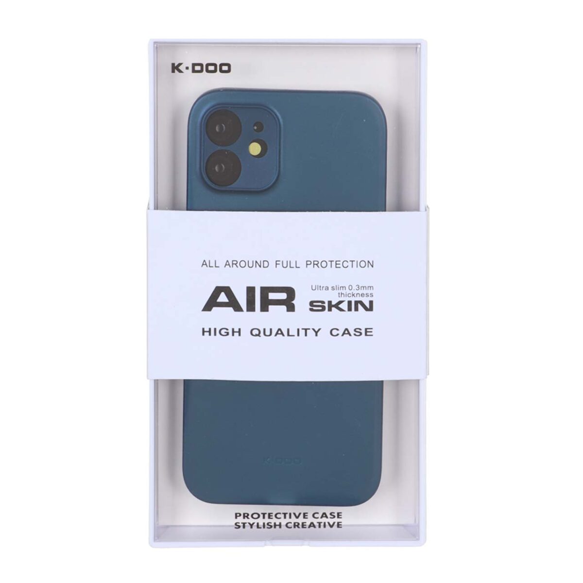 قاب Original KZDoo Air Skin مدل Apple iPhone 12 - سرمه ای (پک دار) - NTC - تصویر 1