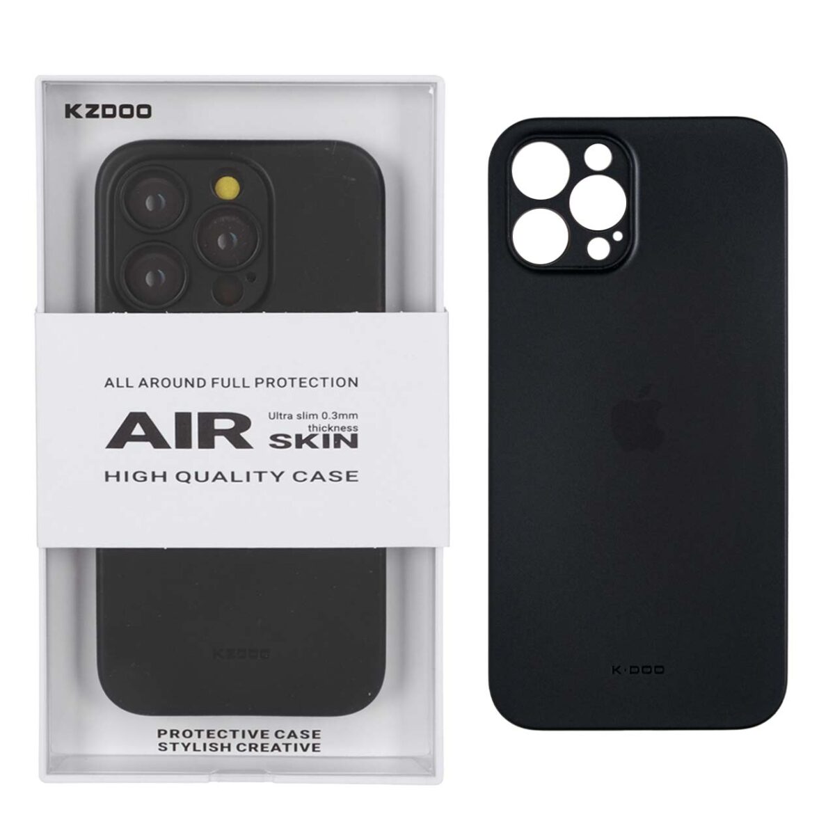 قاب Original KZDoo Air Skin مدل Apple iPhone 15 Pro - مشکی (پک دار) - NTC - تصویر 1