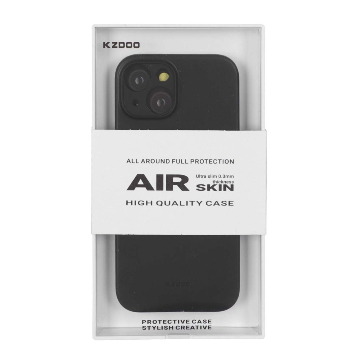 قاب Original KZDoo Air Skin مدل Apple iPhone 15 - مشکی (پک دار) - NTC - تصویر 1