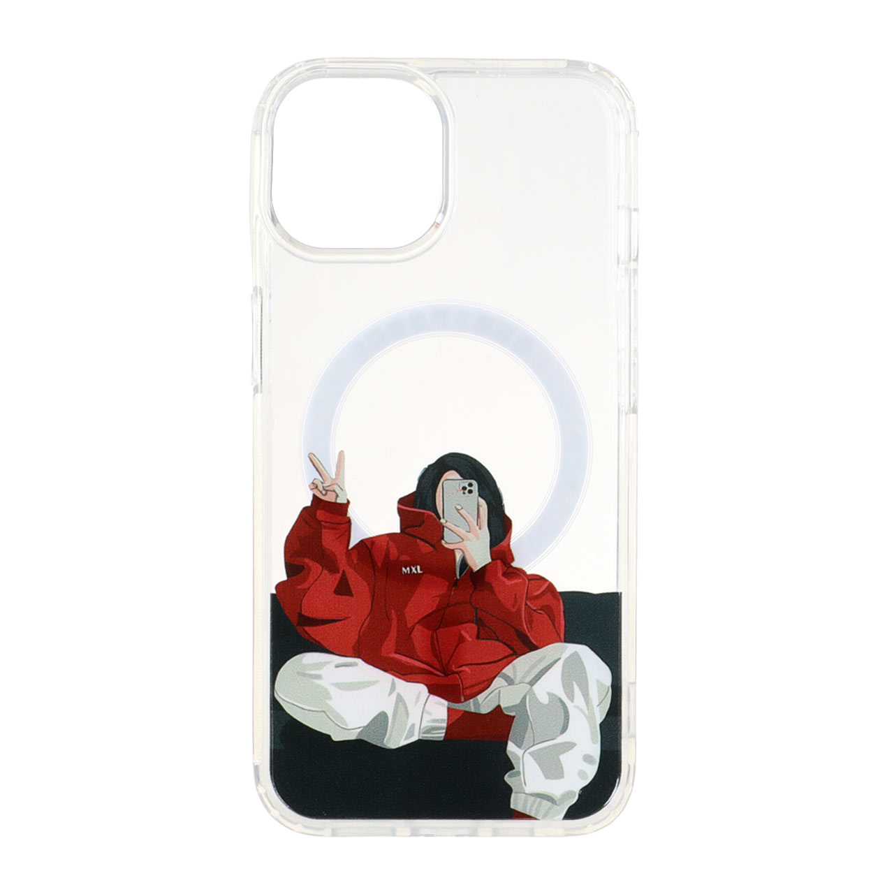 1538854 قاب دور ژله ای MagSafe مینیمال Apple iPhone 13 / iPhone 14 - طرح 7 - تصویر 1