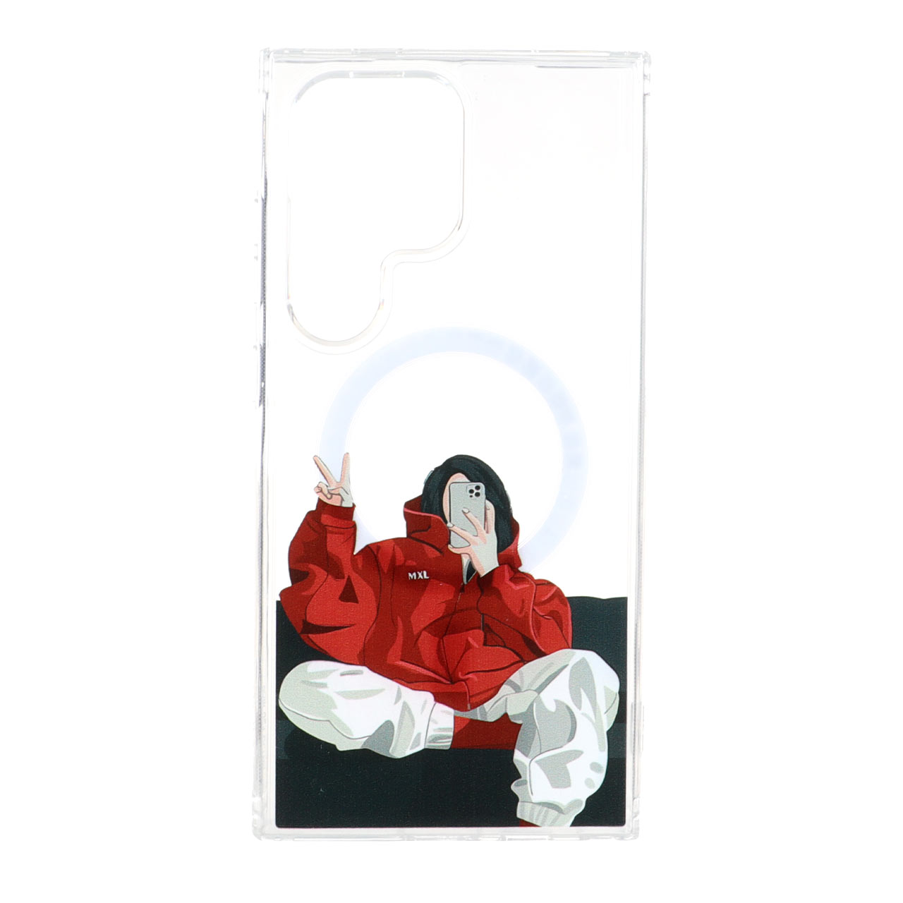 1539576 قاب دور ژله ای MagSafe مینیمال Samsung Galaxy S24 Ultra - طرح 368 - تصویر 1