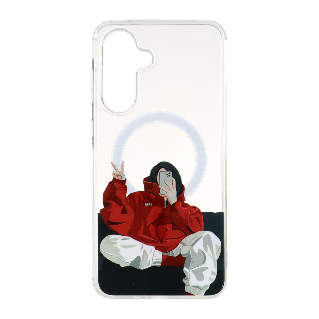 1539620 قاب دور ژله ای MagSafe مینیمال Samsung Galaxy A56 / A36 - طرح 390 - تصویر 1